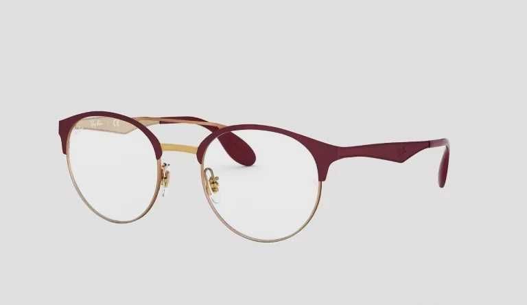 modne oprawki okulary RAY BAN NOWE  RB3545V bordo okazja
