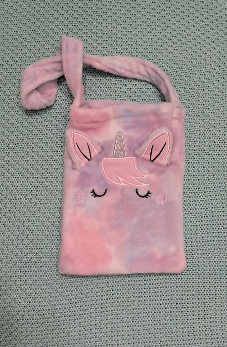 Дитяча м'якенька пухнаста сумочка єдиноріг unicorn