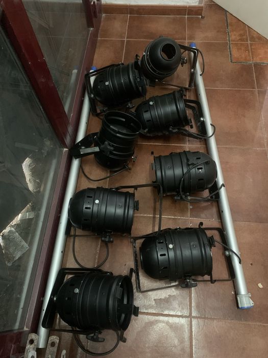 Vendo iluminacao de palco