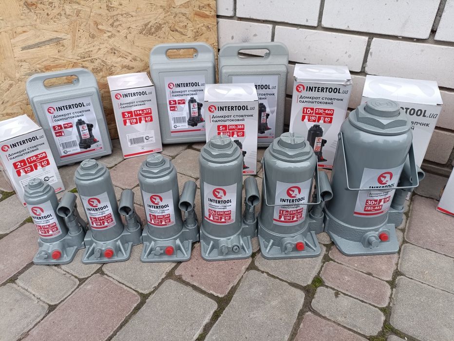 Домкрат донкрат гідравлічний столбік одноштокові 2,3,5,10,15,20,30,50т