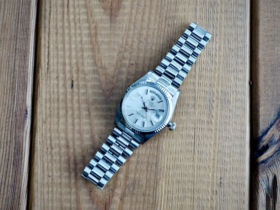 zegarek ROLEX DAYDATE 36mm biale zloto certyfikat Kraków