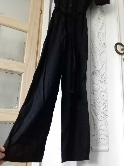jak NOWE wiskozowe MONKi 32 damskie spodnium kostium czarne xxs