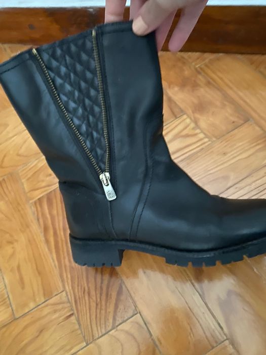 Botas em pele Massimo Dutti 37