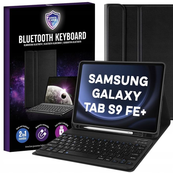 etui z klawiatura do samsung galaxy tab s9 fe+ 12.4" 2023 sm-x610 sm-x616b