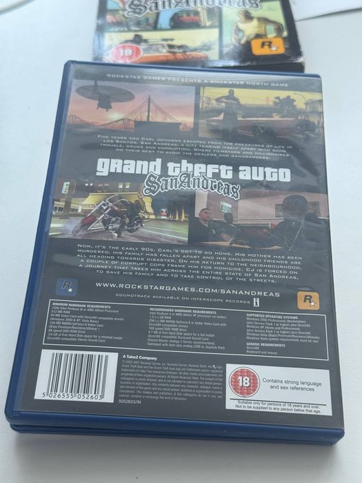 Диск GTA SAN ANDREAS Лицензия Диск + Мануал