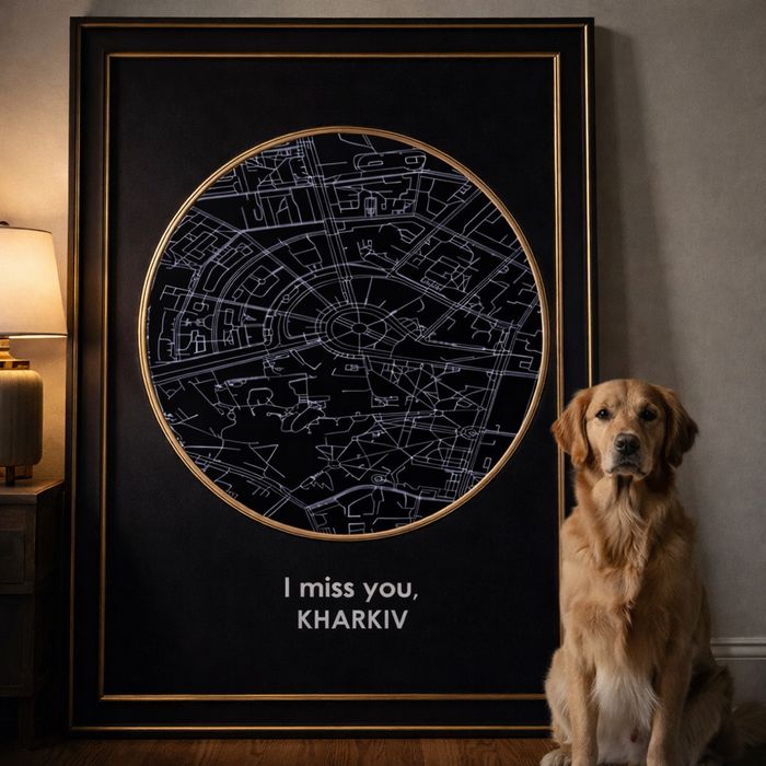 Постери з картою вашого міста