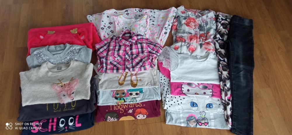 Ubranka dla dziewczynki 134 paka