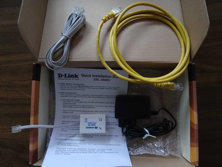 ADSL-роутер D-Link DSL-2600U