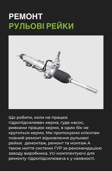 Продаж,ремонт ГУР