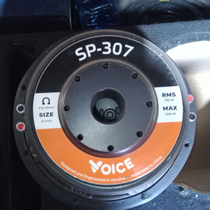 Сабвуферний динамік Voice SP-307 З готовим коробом