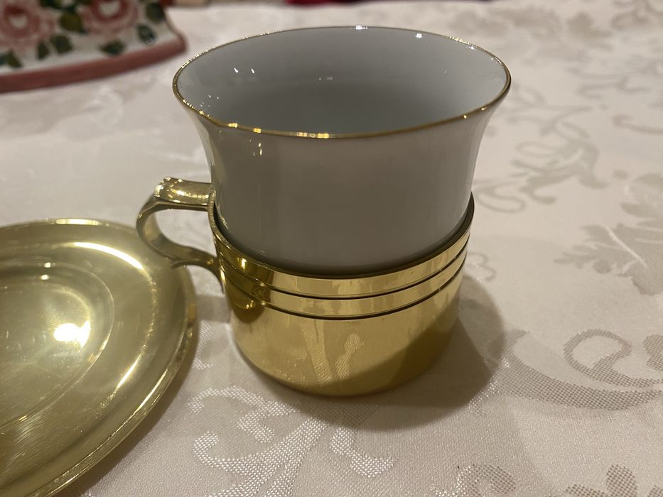 Złota filiżanka do espresso - QUIST - Luksusowa !!!