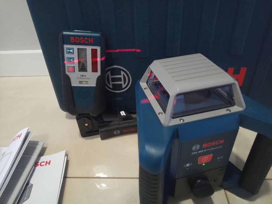 Niwelator laserowy Bosch grl 400H, 2024r ,laser, detektor lr1