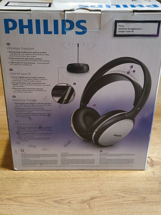 Nowe Słuchawki Bezprzewodowe Philips Wireless Sans fil SHC Dwukanałowe