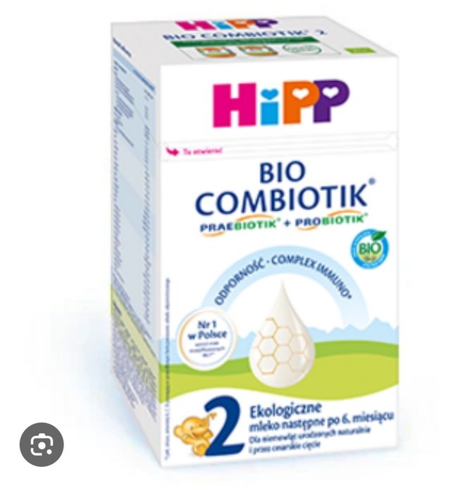 Mleko HiPP Bio combiotic 2 nowe 2 opakowania
