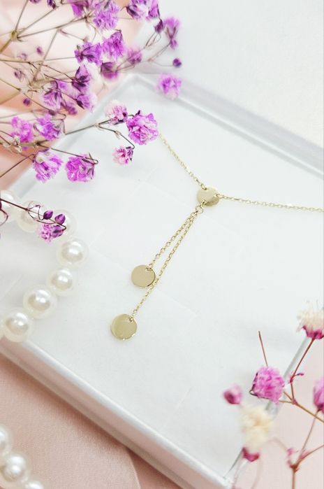 Złota celebrytka z kółeczkami