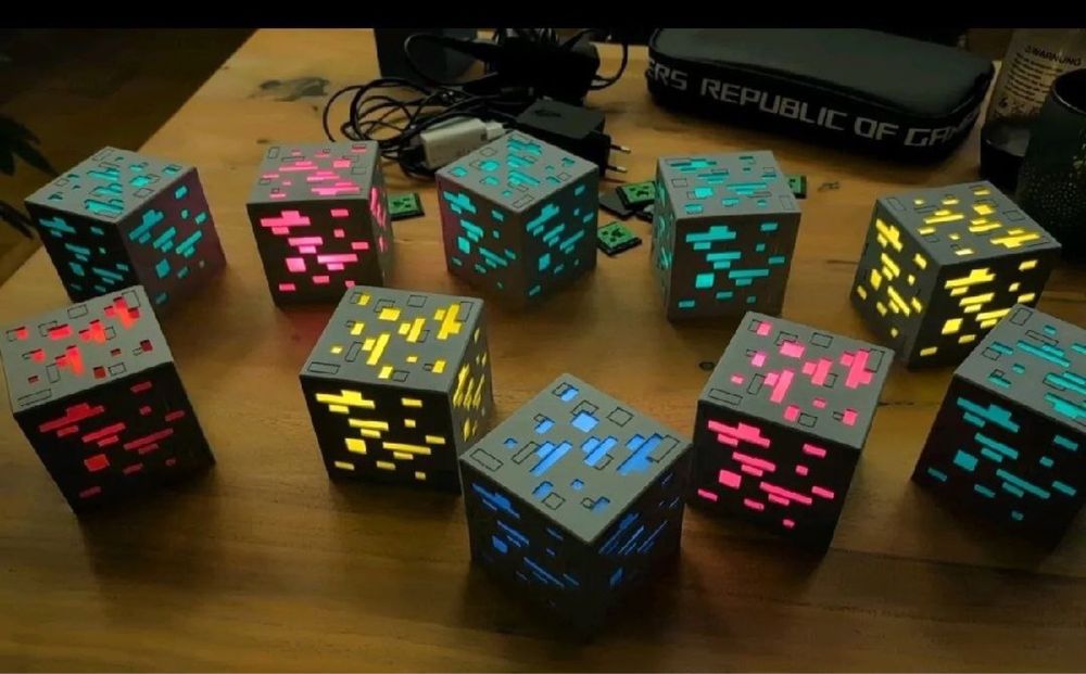 Minecraft лампа  ‼️ для фігурок Kinder Joy LED нічник Майнкрафт