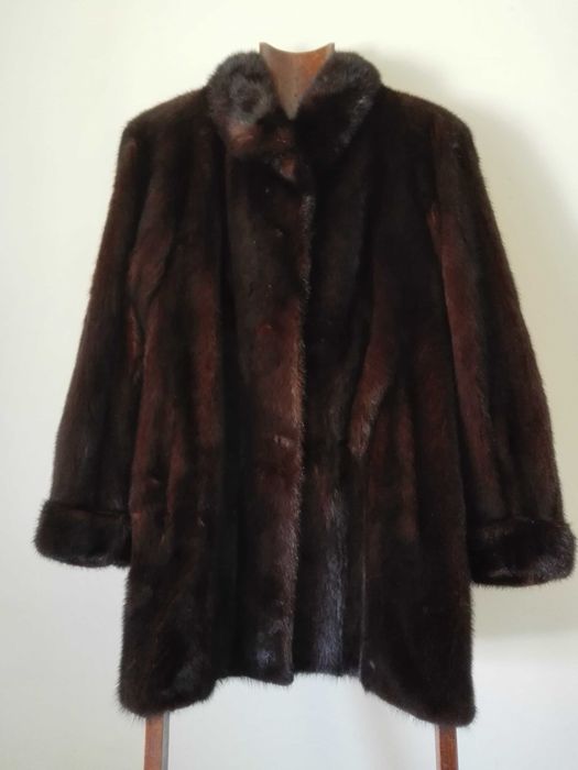 Casaco Vison castanho