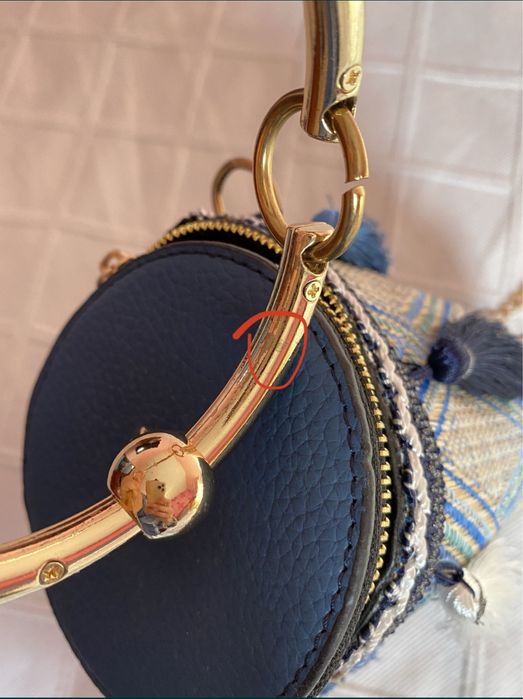 Mala de mao / Tiracola com franjas em cilindro (nova)