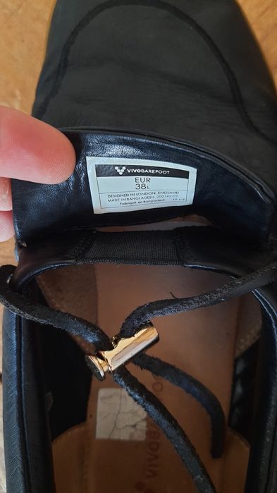 Vivobarefoot preto pele 38L