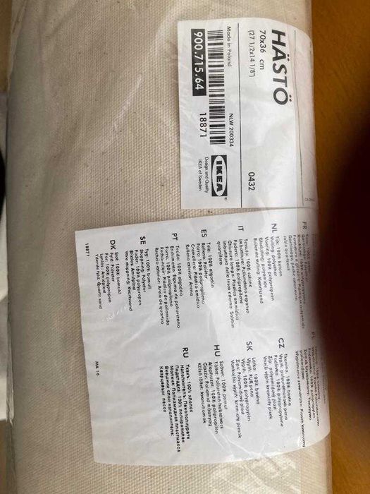 Apoio/Encosto cabeça Hästö Ikea branco (NOVO)