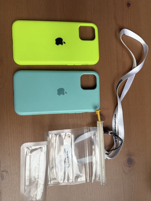 Zestaw etui case iPhone 11 Pro neon, turkus, wodoodporne Go Pack