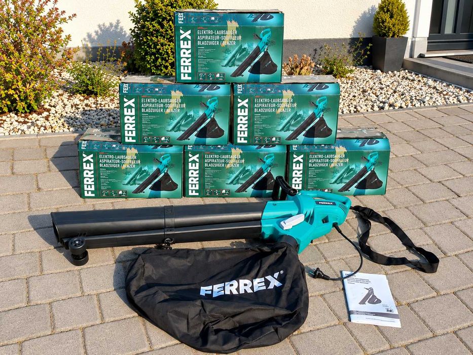 Акція! Садова повітродувка-пилосос FERREX  3-в-1, для листя, воздуходувка, садовый пылесос, повітродуйка