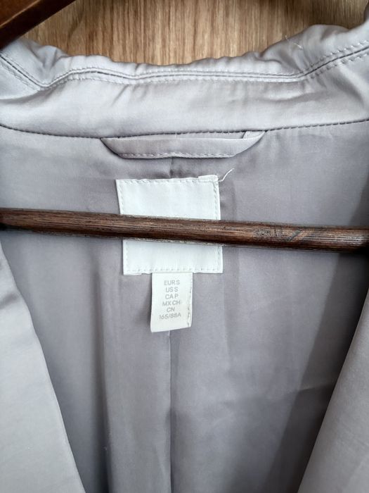 satynowa imprezowa marynarka h&m