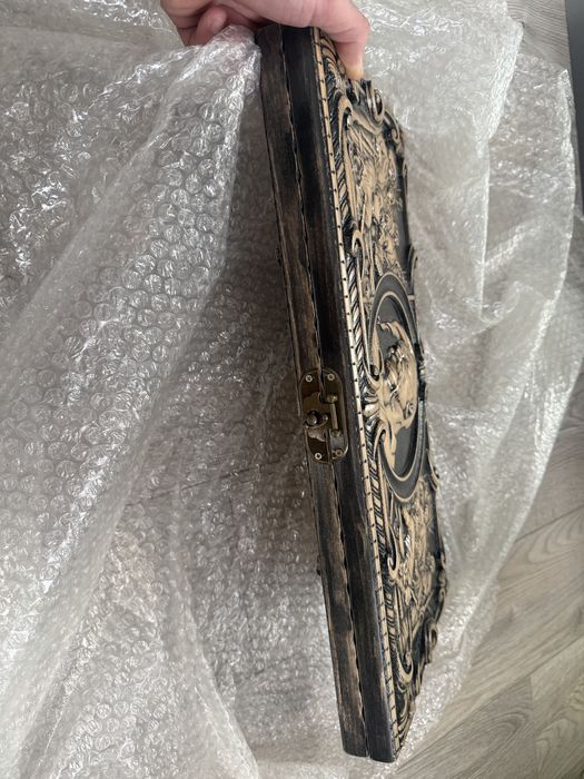 Нарды деревянные резные Запорожская сечь (50х46см)