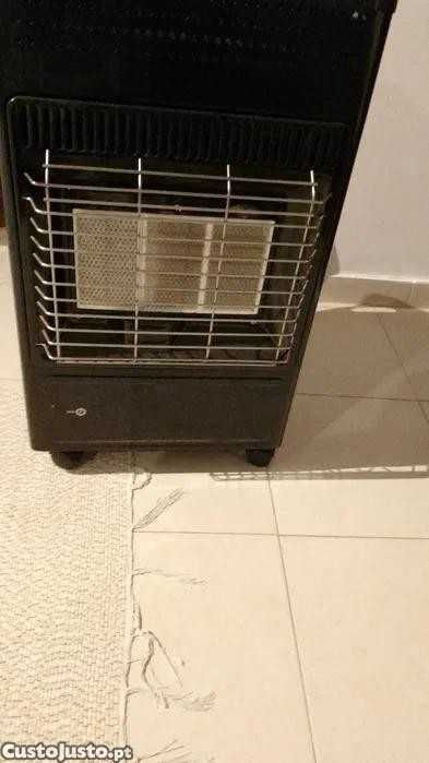 Conjunto de aquecedor a gás com duas botijas