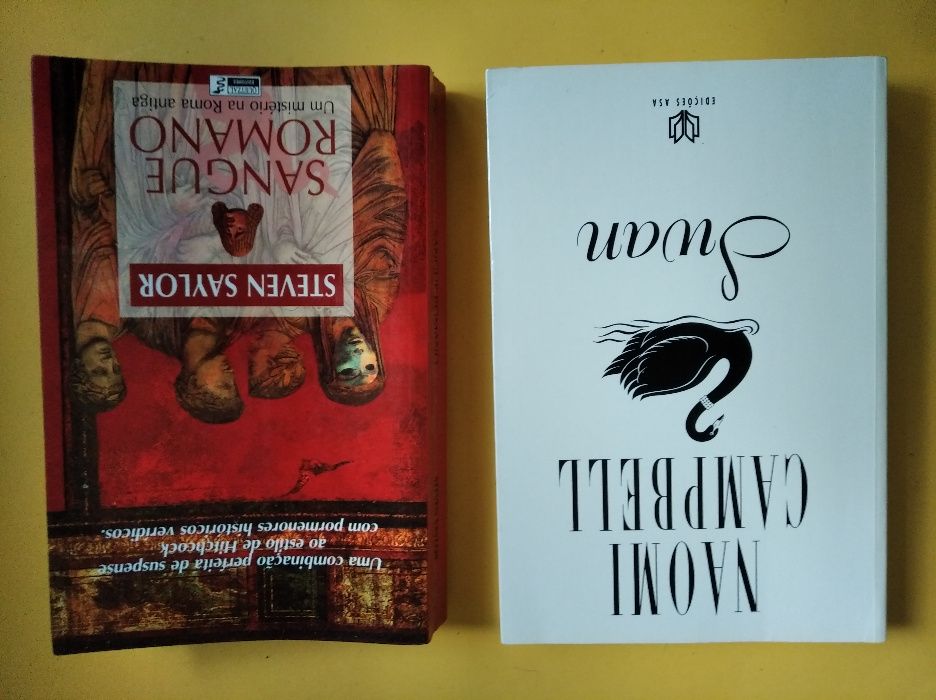 Livros: Sangue Romano; A Cidade Destruída; O templo das mulheres, etc