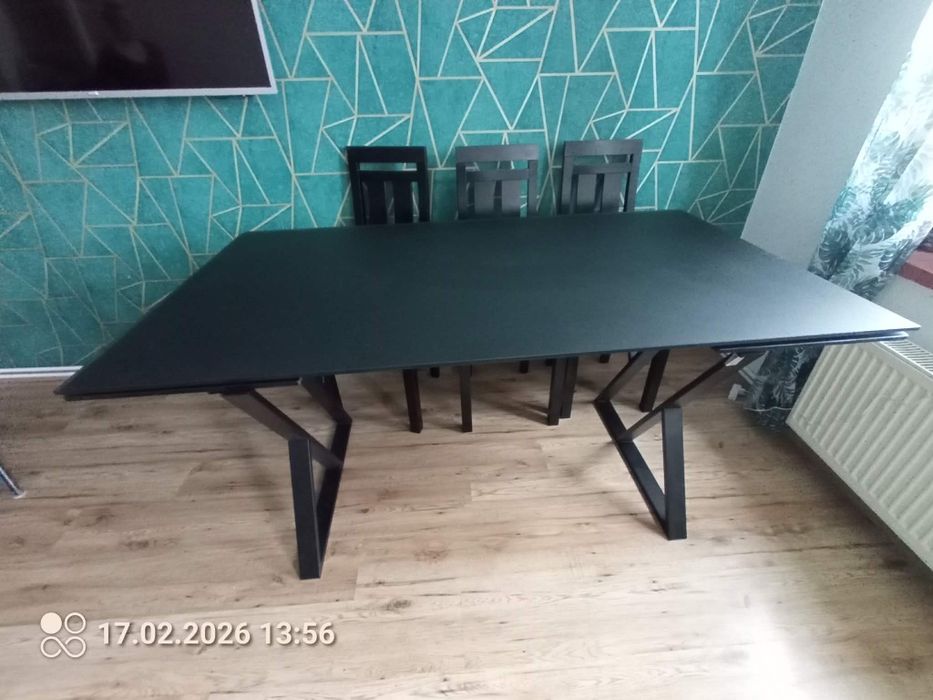 Szklany stół SALVADORE 160(240)x90