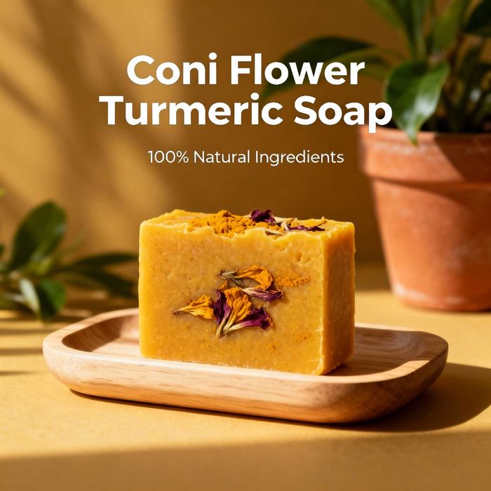 Sabonete Clareador de Cúrcuma e Ácido Kójico 100g – Anti-Manchas e Acne (Novo)
