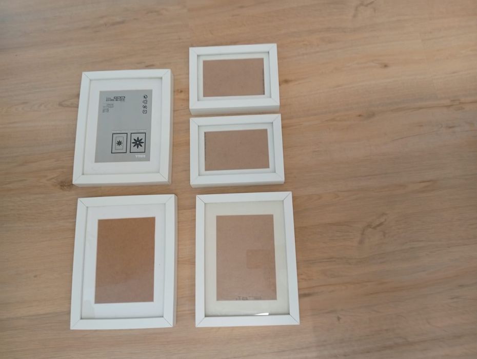 5 White IKEA Frames in 2 Different Sizes64740876165505120