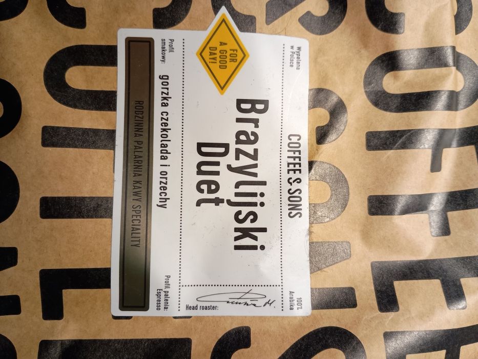 Kawa ziarnista Brazylijski Duet Coffee & Sons 1kg