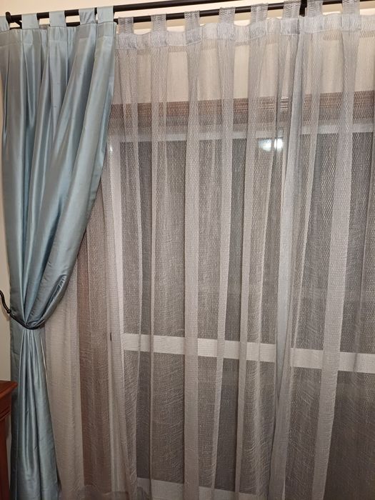 Cortinas e portiers azuis