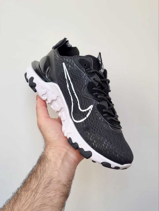 Чоловічі кросівки Nike React Vision "Black/White" Розміри 40-45