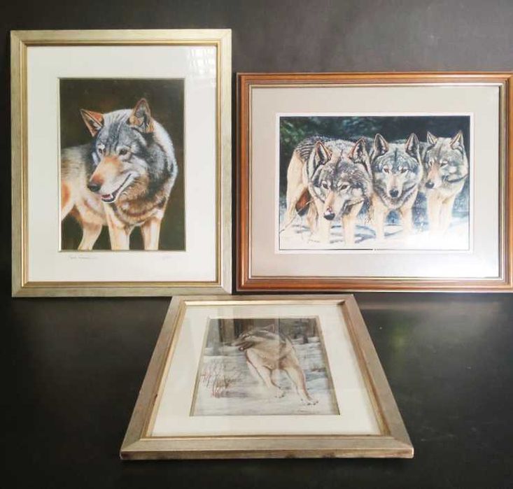 Conjunto de 3 Quadros Impressão Limitada