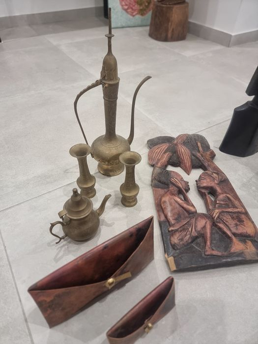 Peças decorativa africanas em madeira