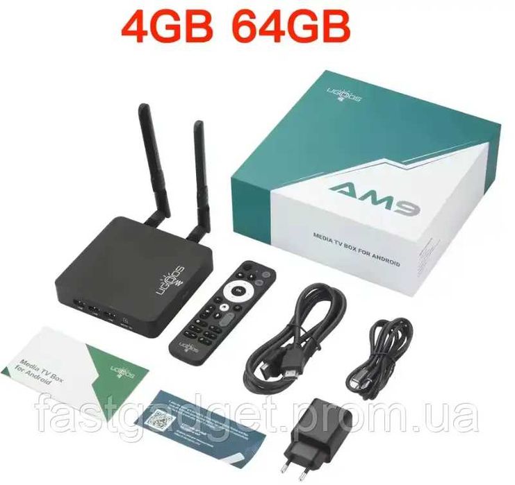 Android TV приставка Ugoos AM9 smart TV box, Android 14, Amlogic S905X