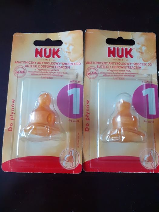 Smoczki dla niemowląt do butelki nuk 0-6m