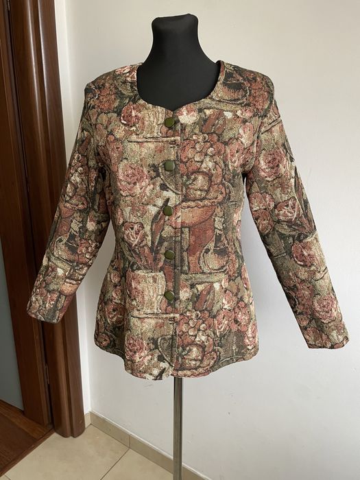 100% True Vintage żakardowy żakiet Mac Scott