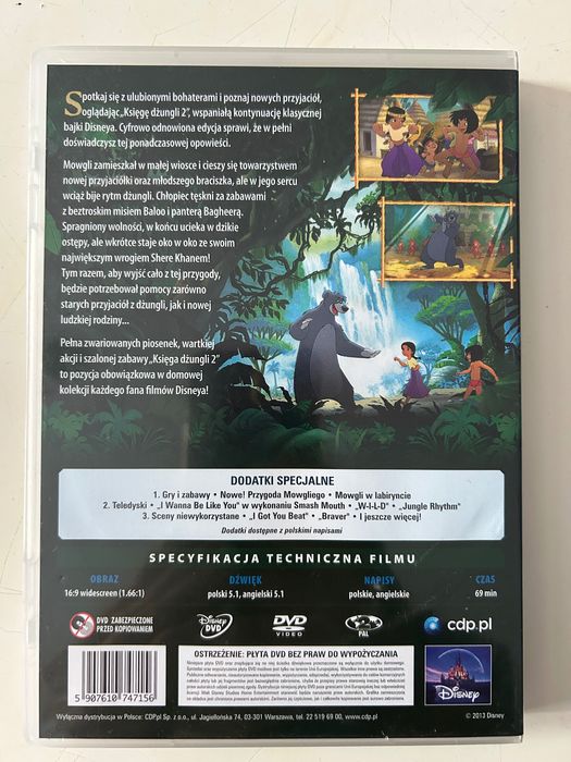 Płyta dvd Księga dźungli 2 Steve Trenbirth