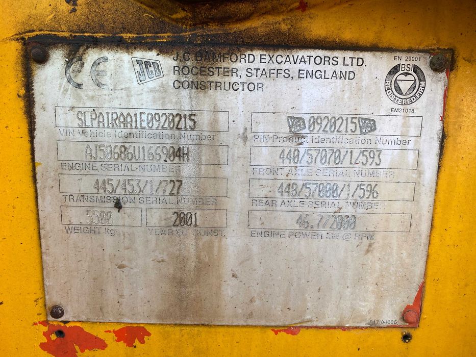 Ładowarka JCB 445/453/1/727