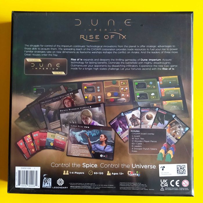 Jogo Tabuleiro Dune Imperium - Rise of Ix Expansão