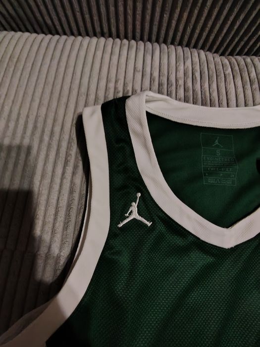 NOWY Top Damski Nike Air Jordan Dri-FIT S z Metkami Koszulka Zielona