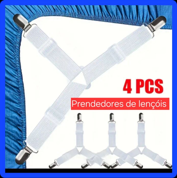 Prendedores de lençóis,  na cor branca. Novos