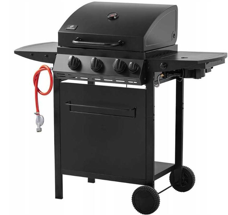 Grill gazowy 3 +1 ruszt żeliwny