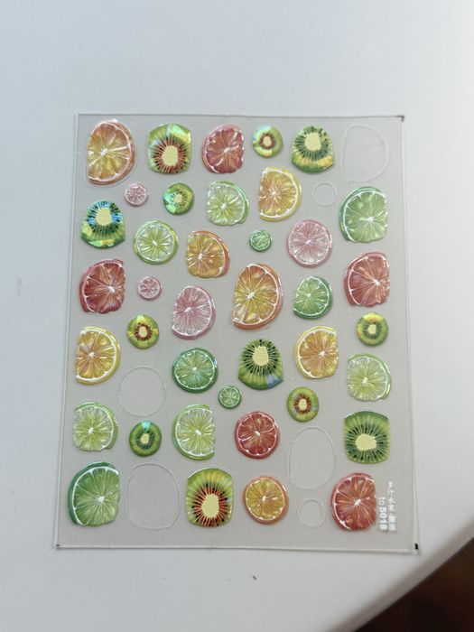 Naklejki na paznokcie nails owoce stickers ozdoby