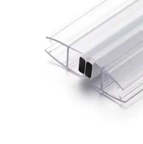 Магнітний ущільнювач для душових кабін UM-02 для товщини скла 4-5 мм