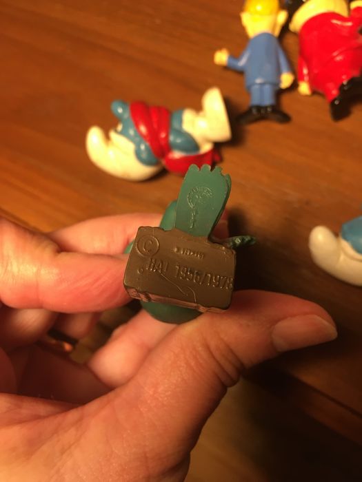 bonecos pvc / borracha originais anos 70